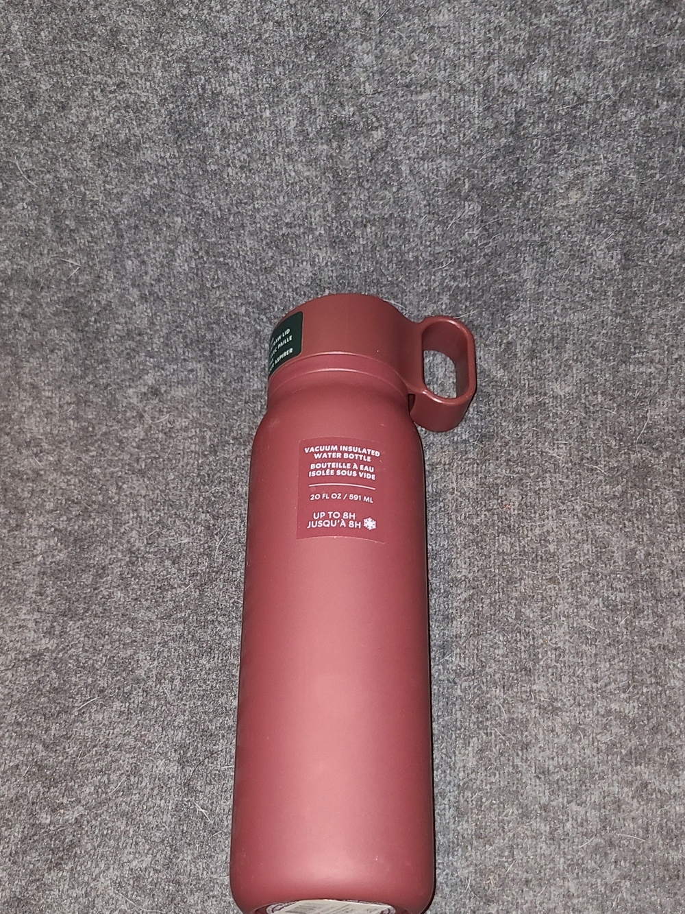 Starbucks Burgundy Twist-to-Sip 20 fl oz Stainless Steel Leakproof Bottle